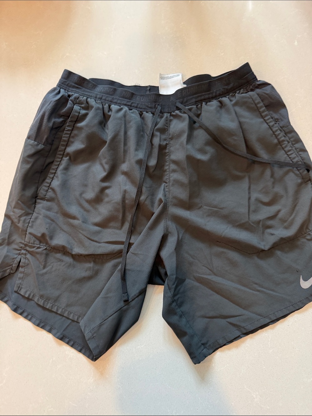 Nike Men's Black Athletic Training Shorts with Drawstring